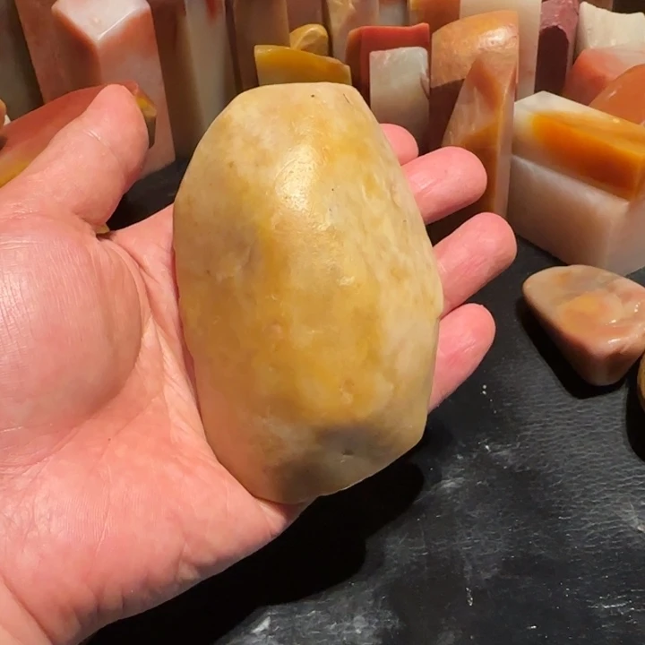 老挝石田黄原石，