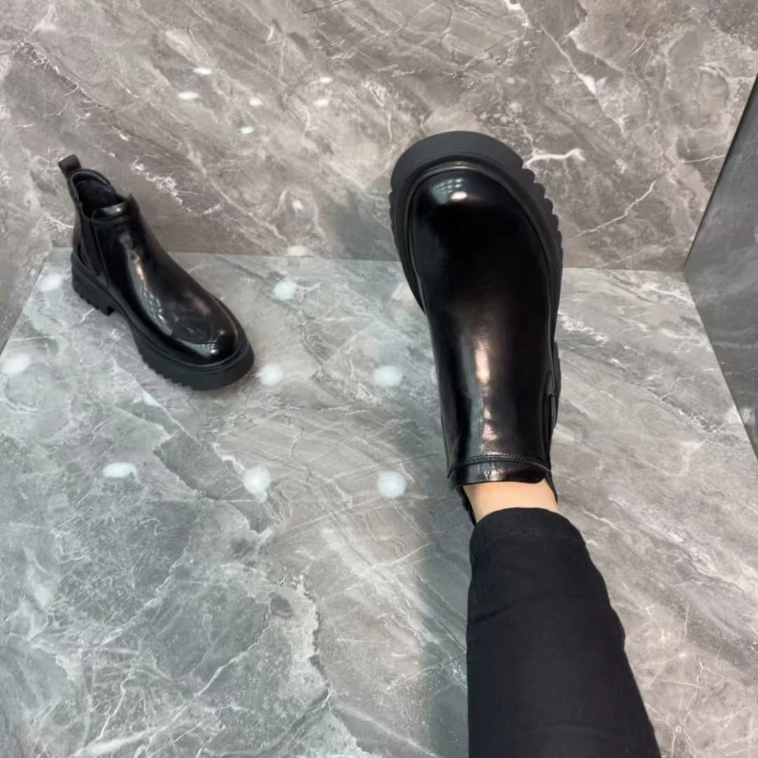 真皮男鞋 切尔西男靴