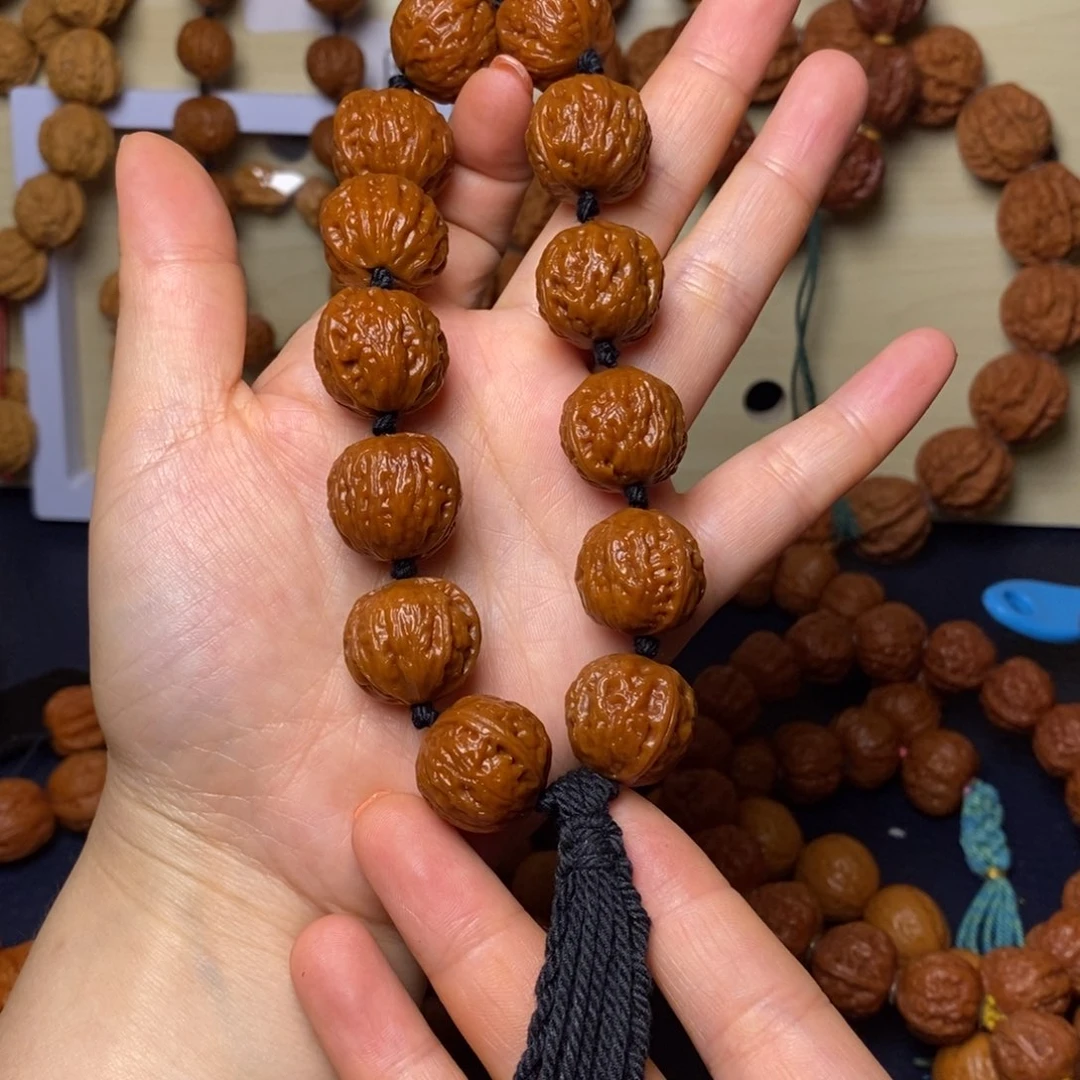 文玩核桃手串牛*钱袋子