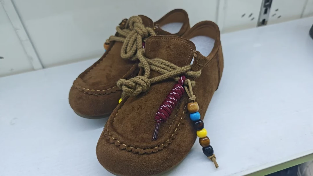 高帮中跟秋季乐福鞋内增高学生青少年户外百搭袋鼠鞋