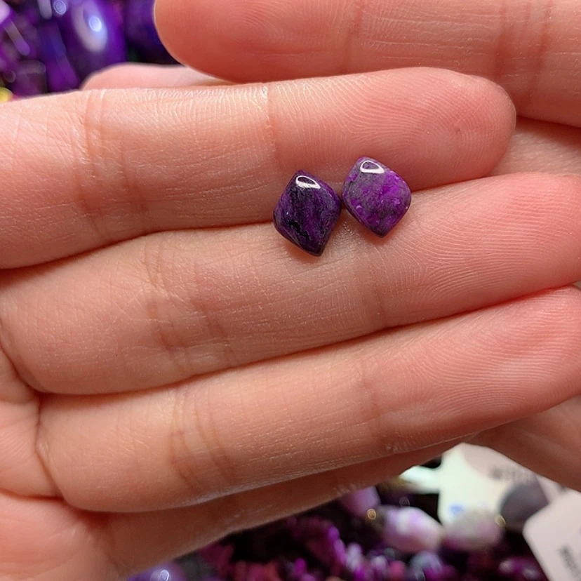 【闪购商品】苏纪石（舒俱来）耳钉银S925镶嵌