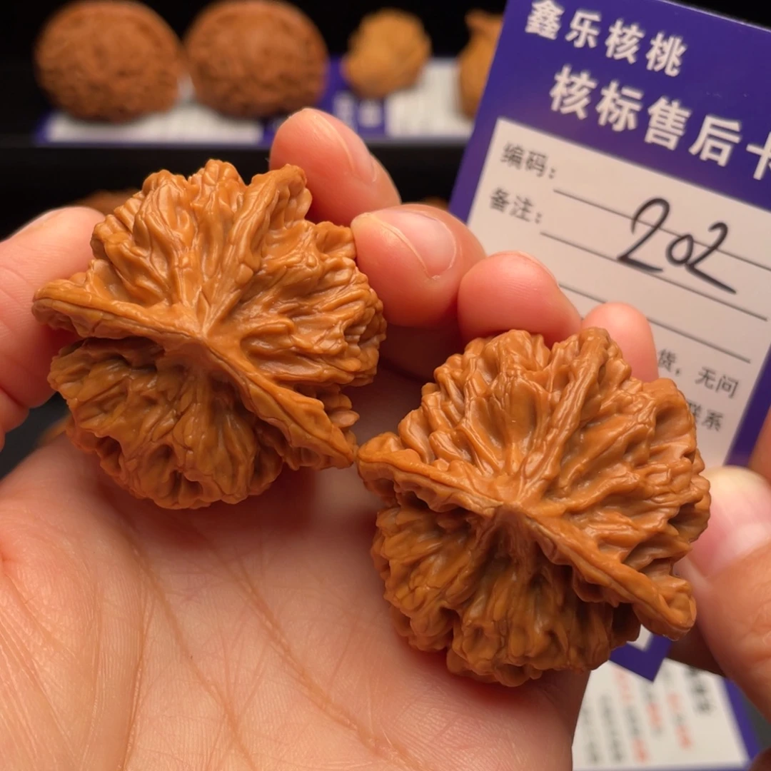 文玩核桃把件三棱42尺