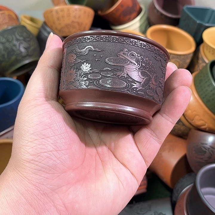 茶杯紫砂全手工紫砂主人杯