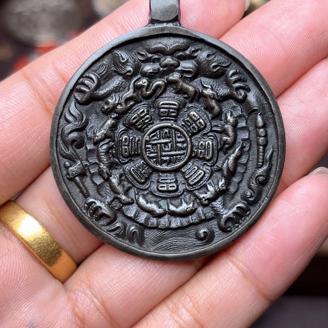 颜*铜星月菩提吊坠项链