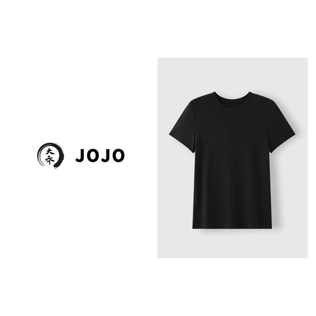『大乔JoJo』1【羊毛T】经典基础款 羊毛莱赛尔舒适正肩修身T恤