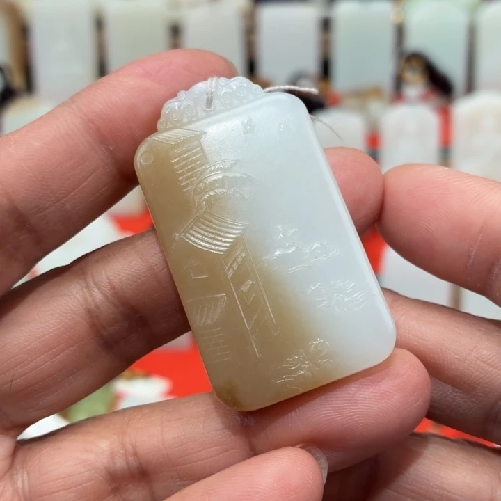 和田玉未镶嵌颈饰