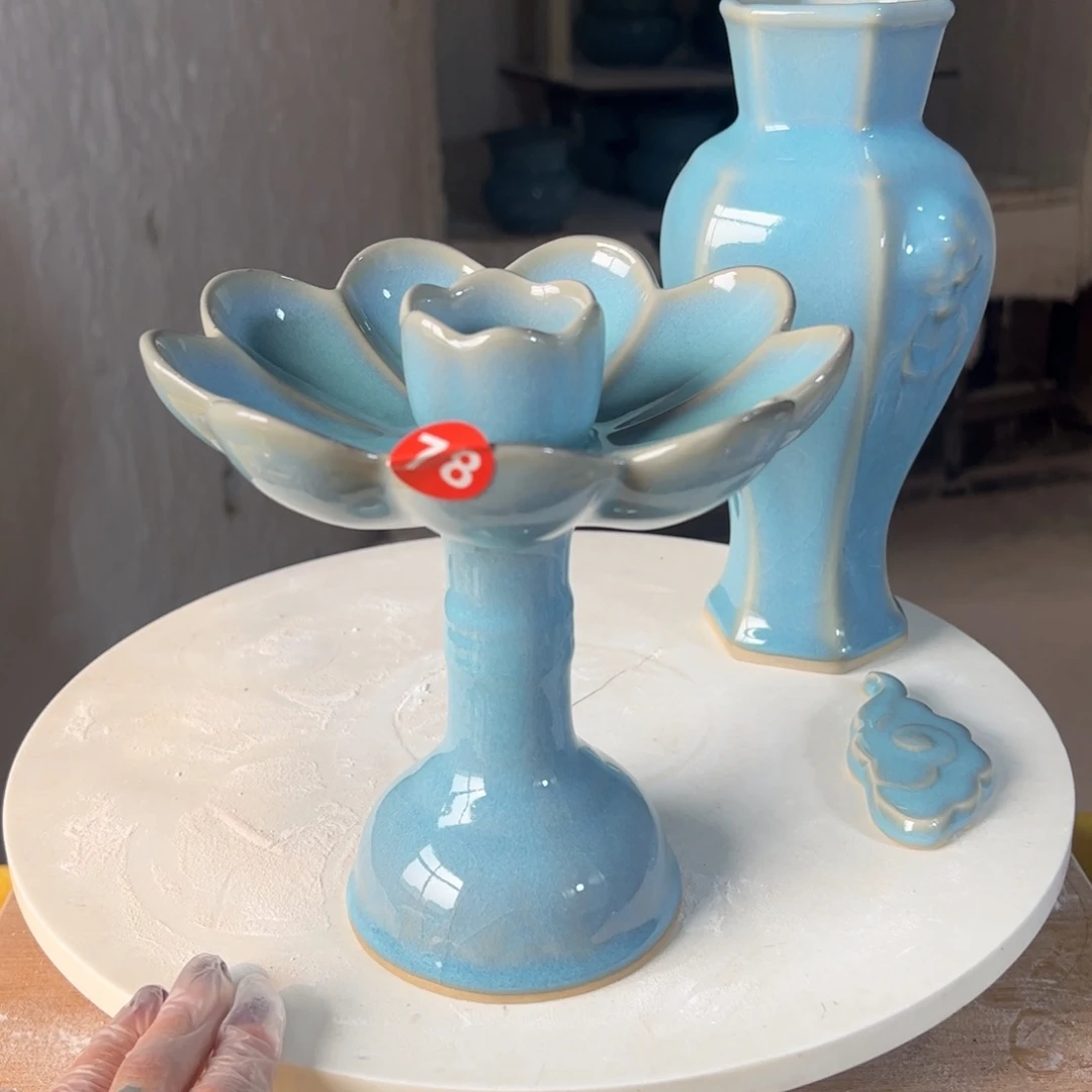 摆件郑家钧窑摆件微