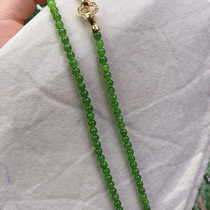 旺***熏和田玉未镶嵌颈饰