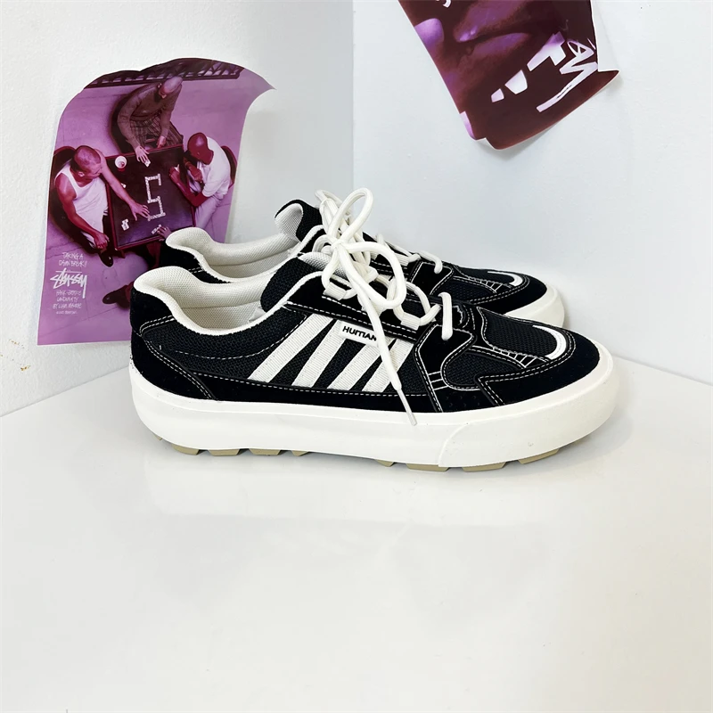 2025新款秋季久留米硫化鞋子男款男生帆布鞋休闲百搭板鞋夏季透气