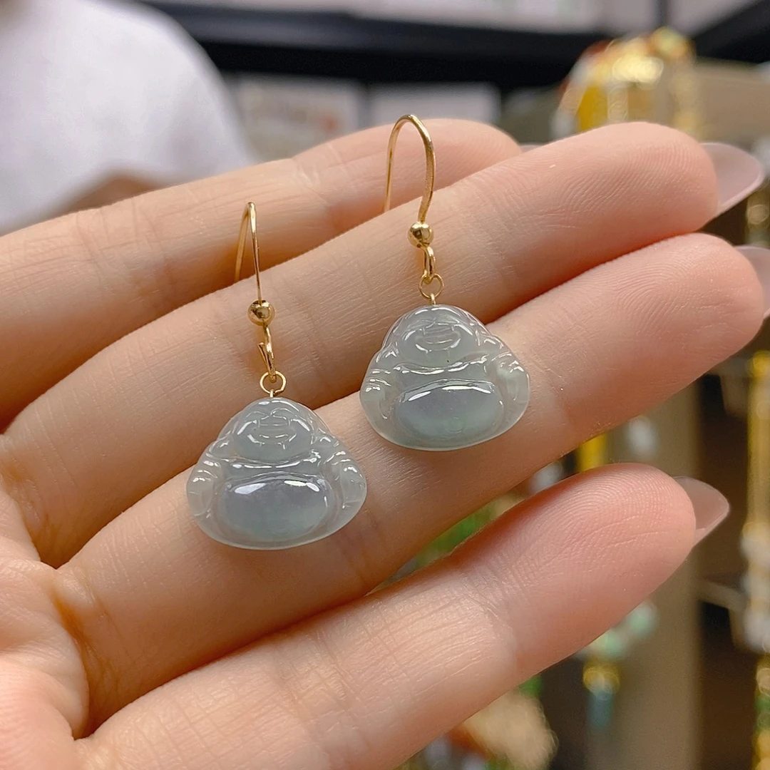 翡翠合金耳饰翡翠