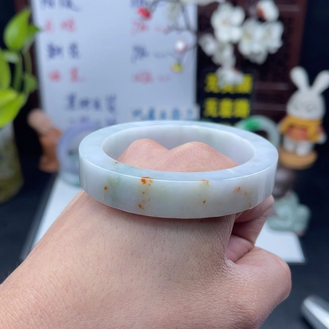 定制翡翠未镶嵌56-57正圈手镯