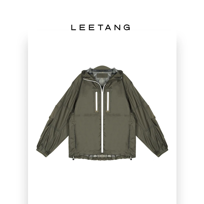 【LEETANG】连帽休闲户外三杠冲锋衣LT-WW2021