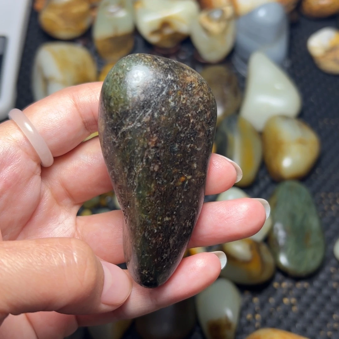 和田玉未镶嵌挂件A42