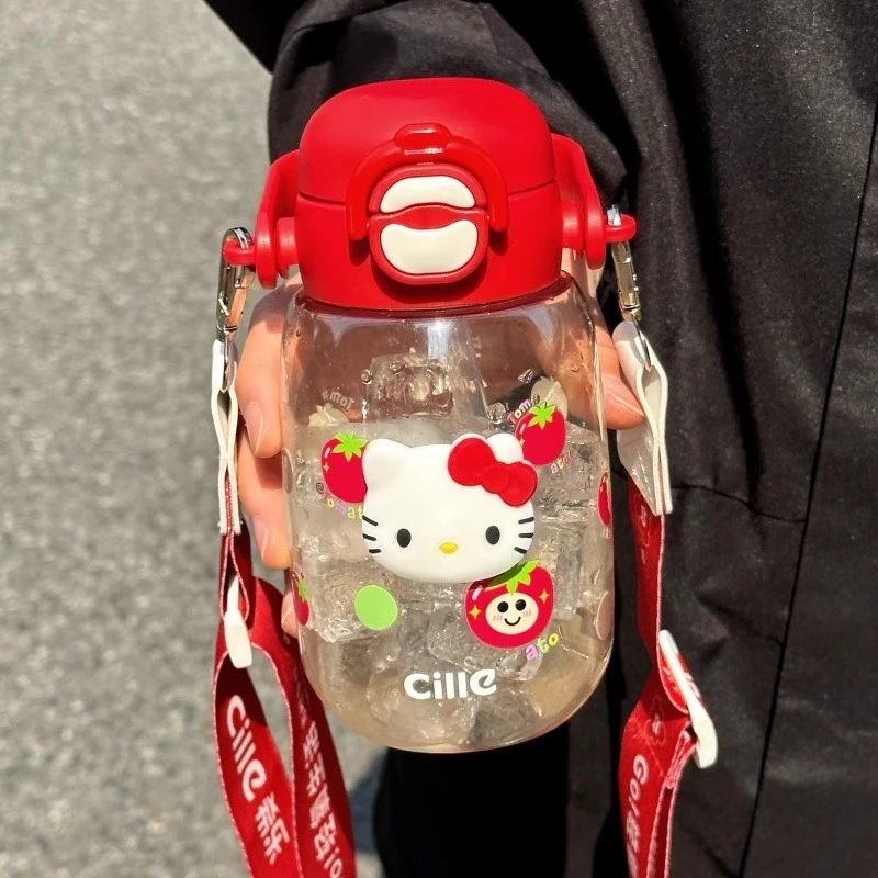 希乐水杯子ppsu材质高颜值2025新款女生儿童上学专用防摔斜跨水壶