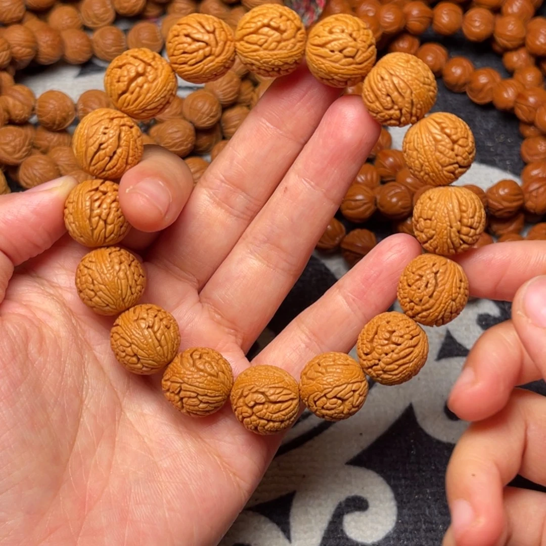 桃核手串龙纹桃核