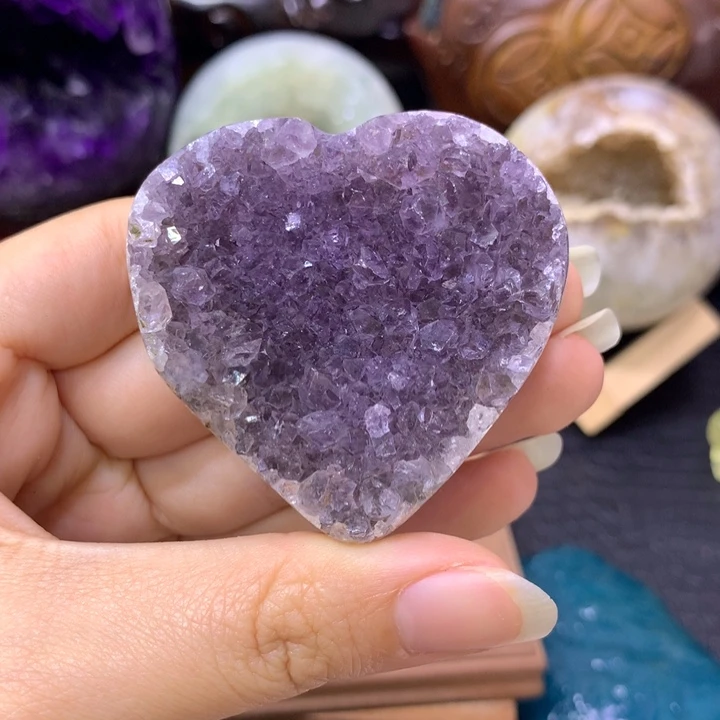 紫晶珠宝半成品未镶嵌