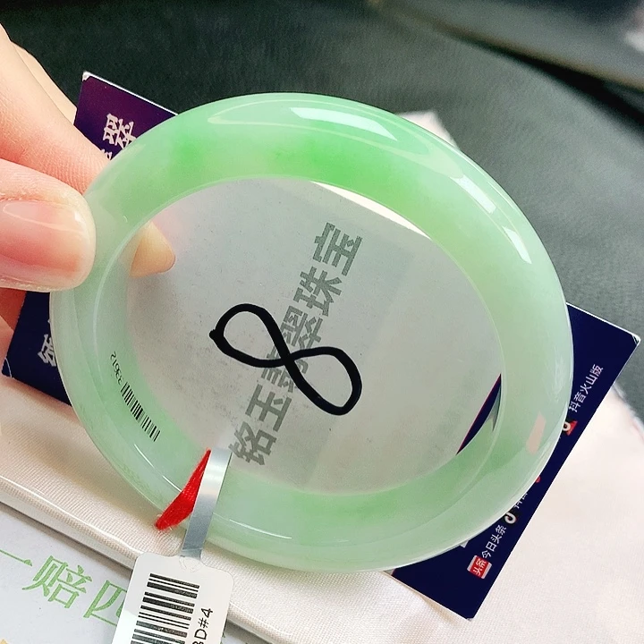 翡翠未镶嵌手镯缅甸天然a货翡翠手镯