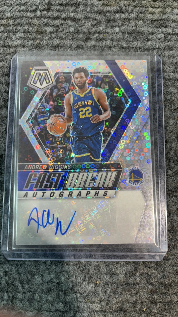 嘴哥维金斯 亲笔签字球星卡 马赛克泡泡折 勇士队 正品保证