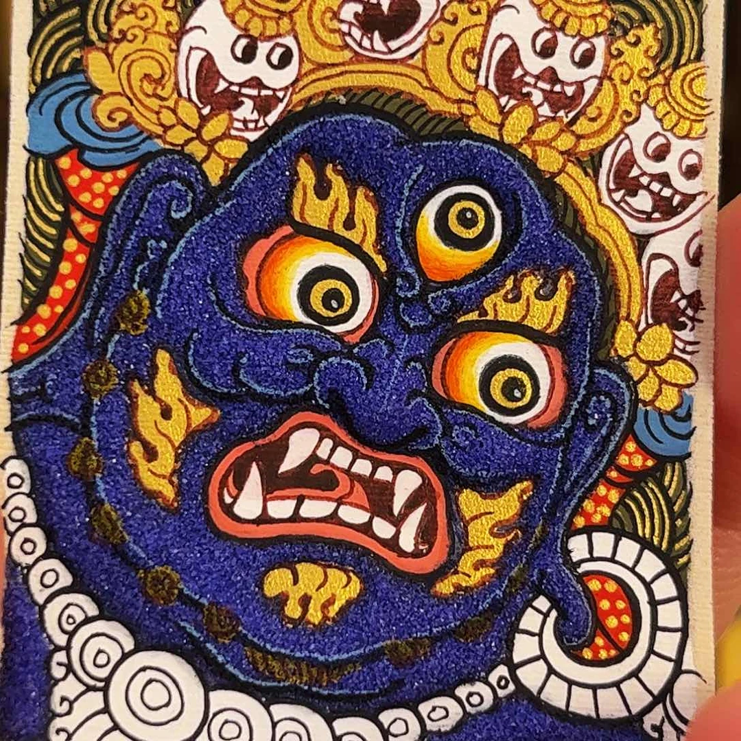 青海 手工绘制大黑天