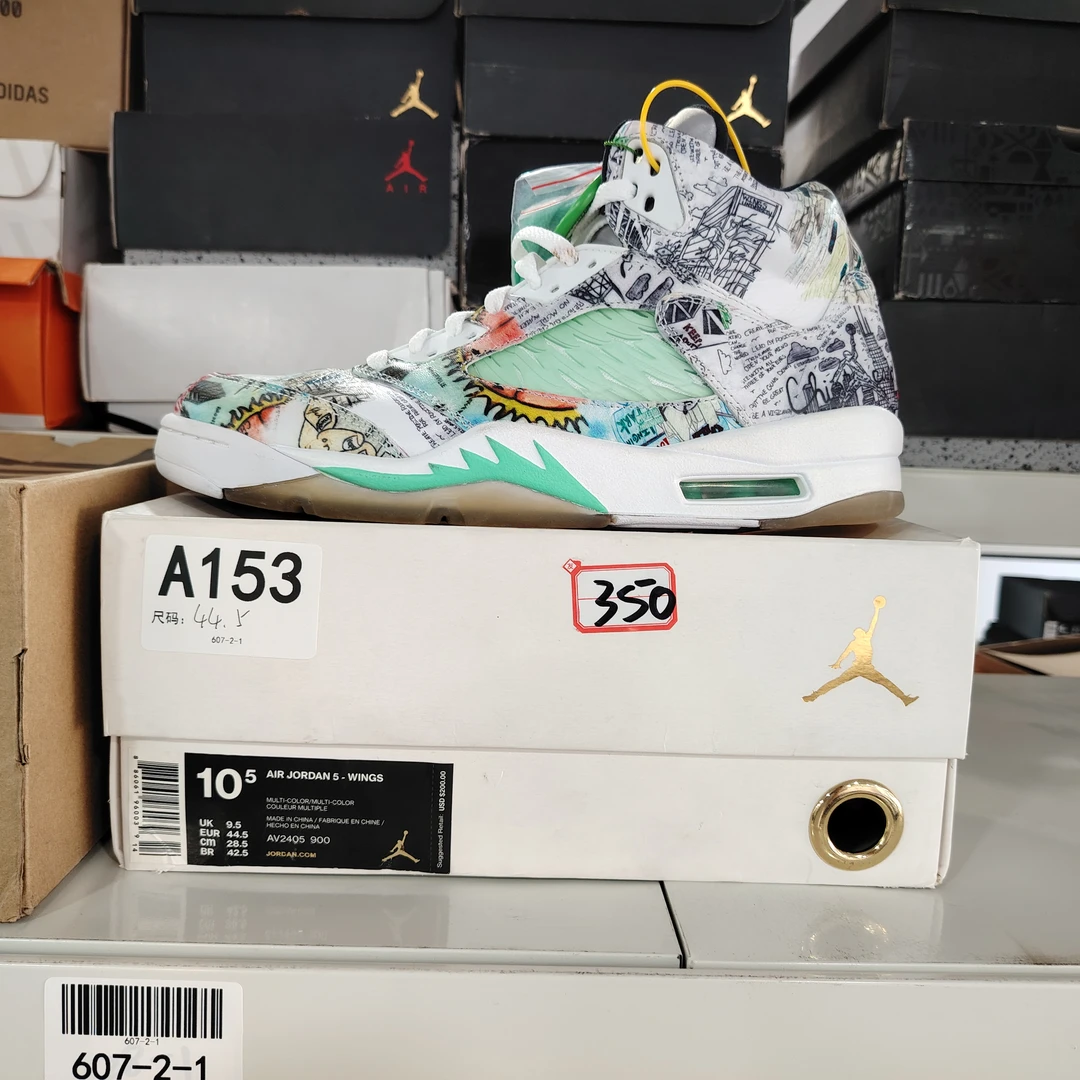 nike aj5涂鸦高帮 全新原盒 44.5码 12.5 sun A153