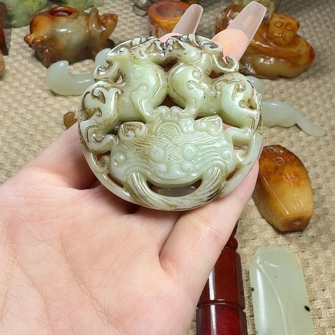 白玉菩提吊坠挂件