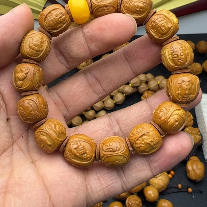 橄榄核手串/手链1.5老型四面观音