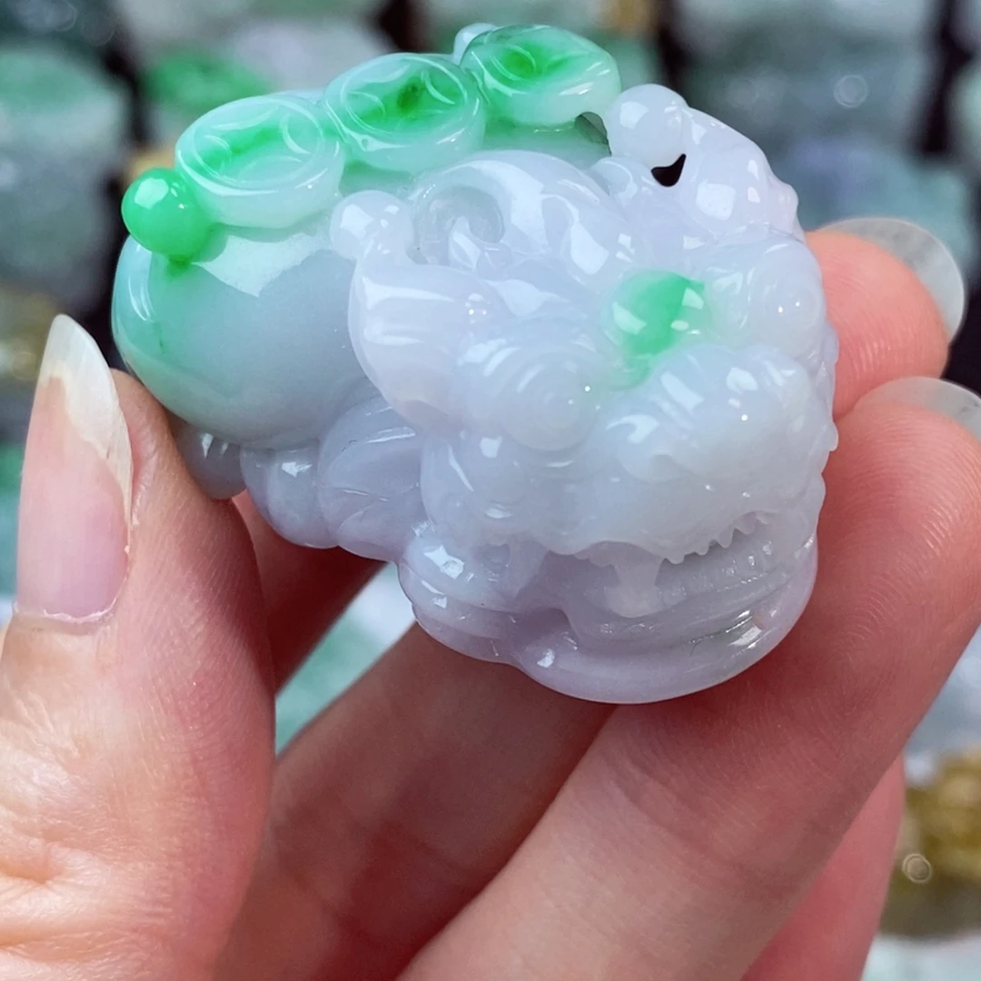 翡翠未镶嵌颈饰天然