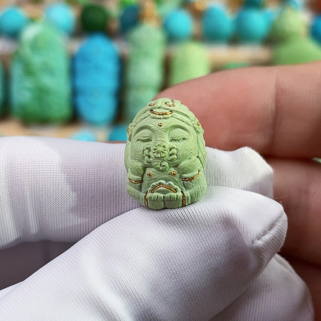 未镶嵌绿松石珠宝奇石