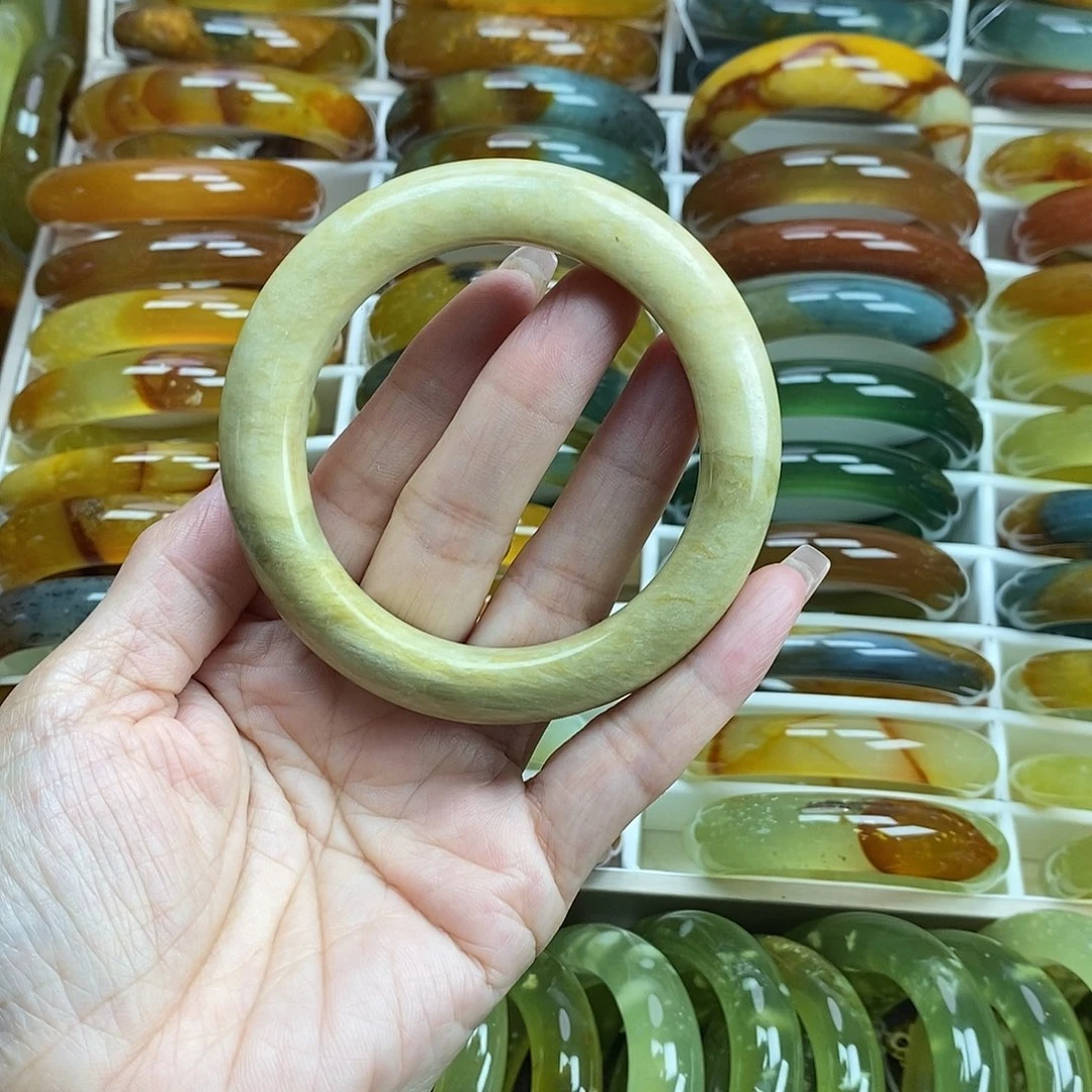未镶嵌蛇纹石玉手镯58