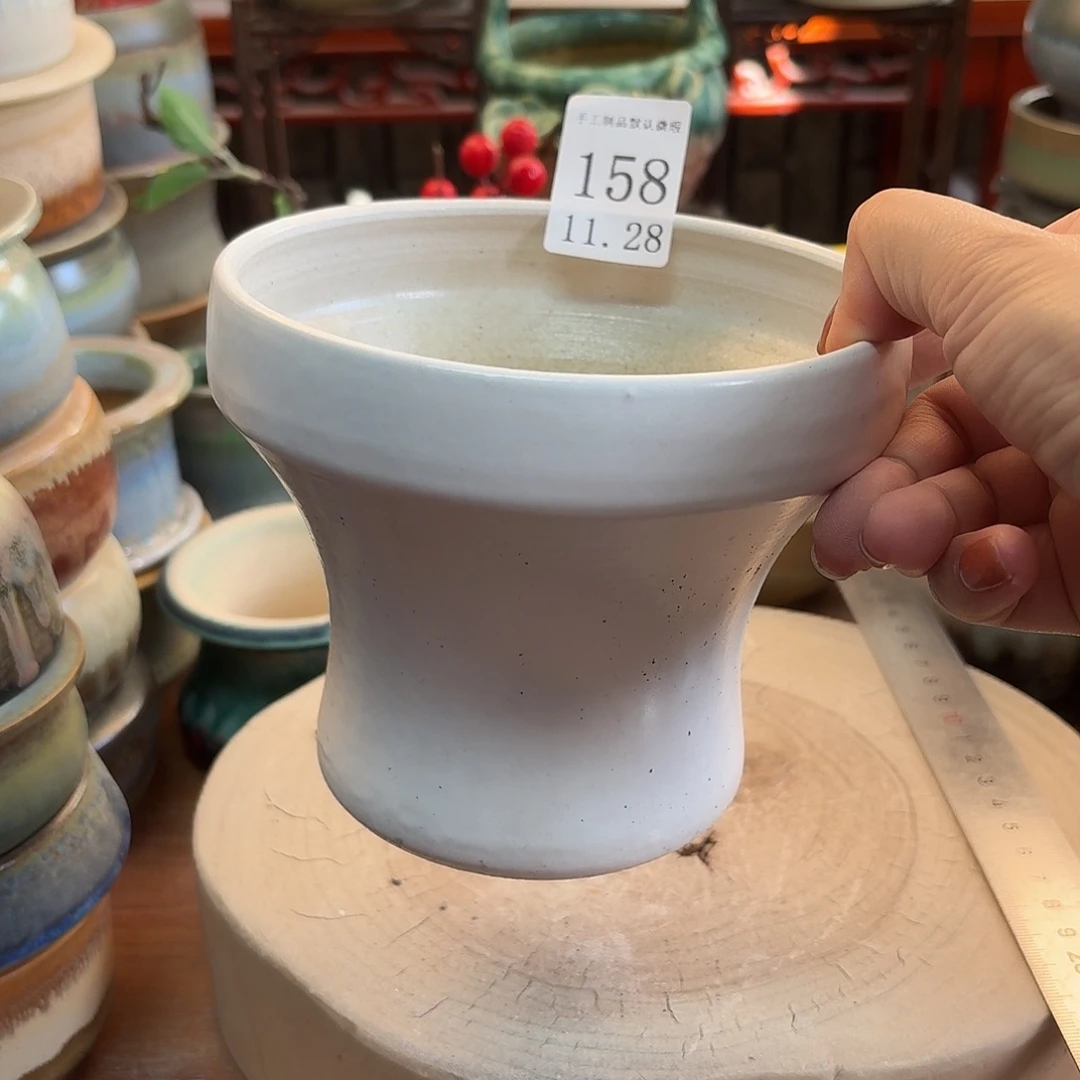 瓷片景德镇陶瓷手工制作口13高11.5