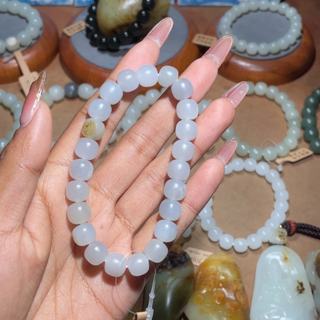 和田玉未镶嵌手链