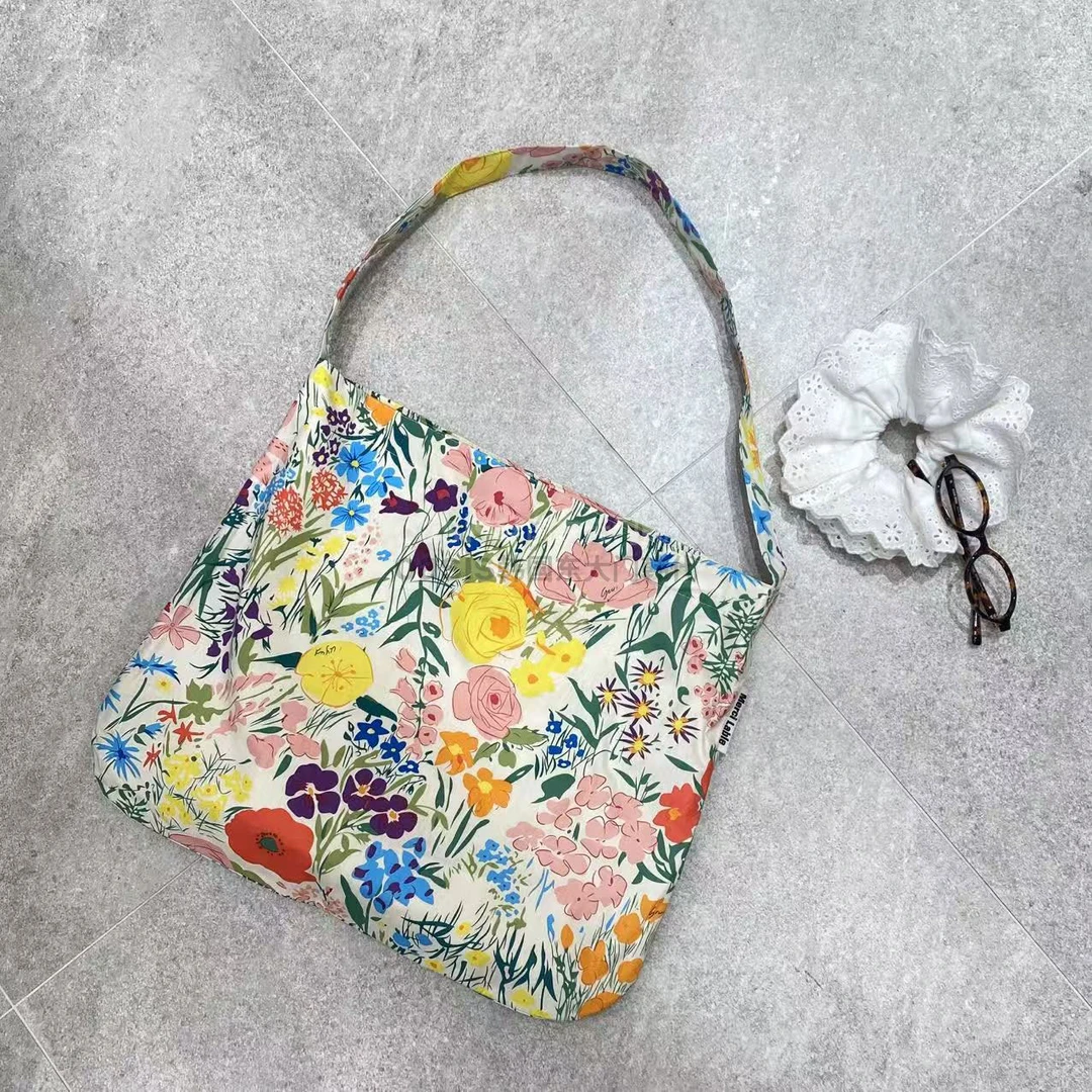 莫奈的精神花园油画帆布包包女2025新款小众单肩包通勤斜挎托特包