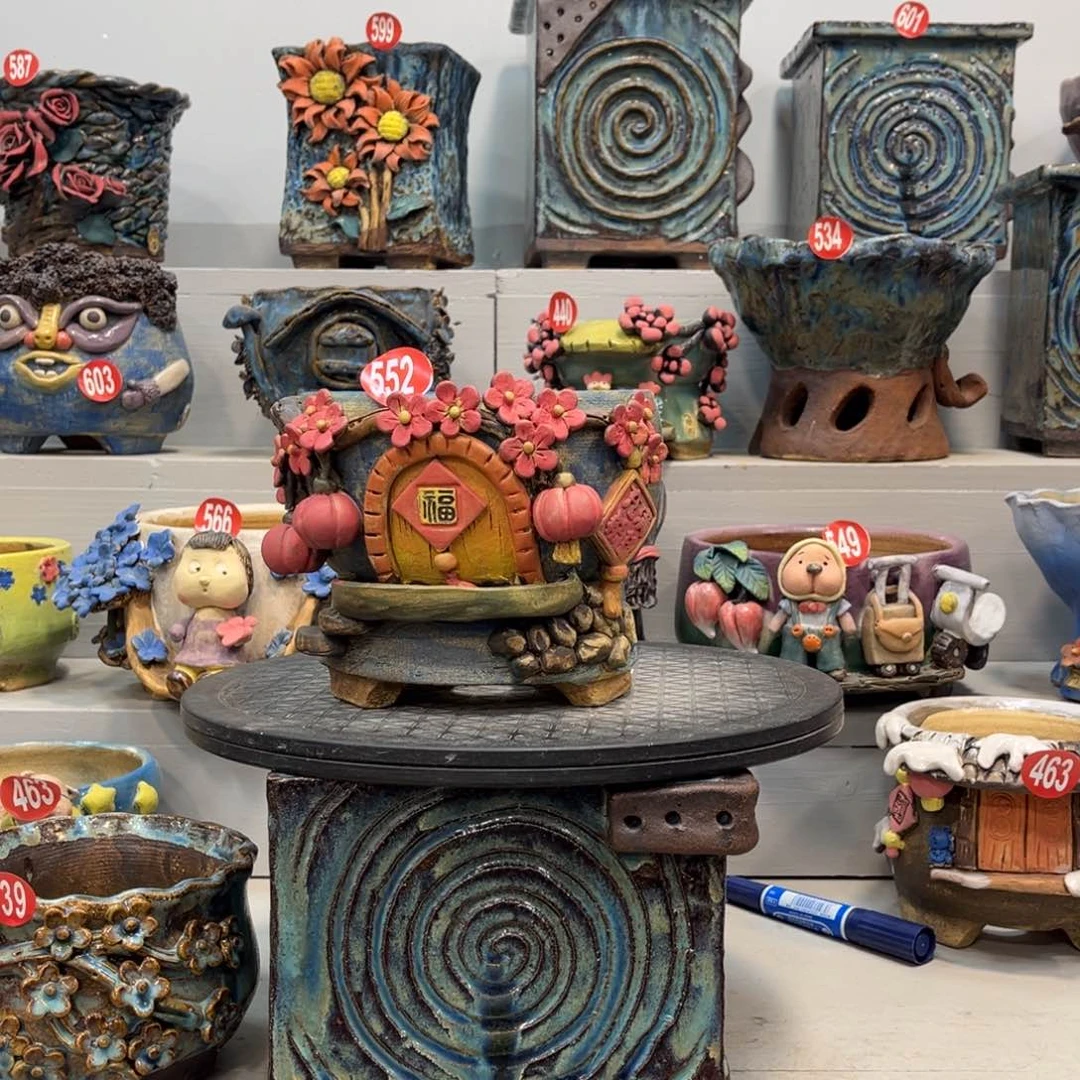 陶瓷微瑕552 号陶然花器新年福利