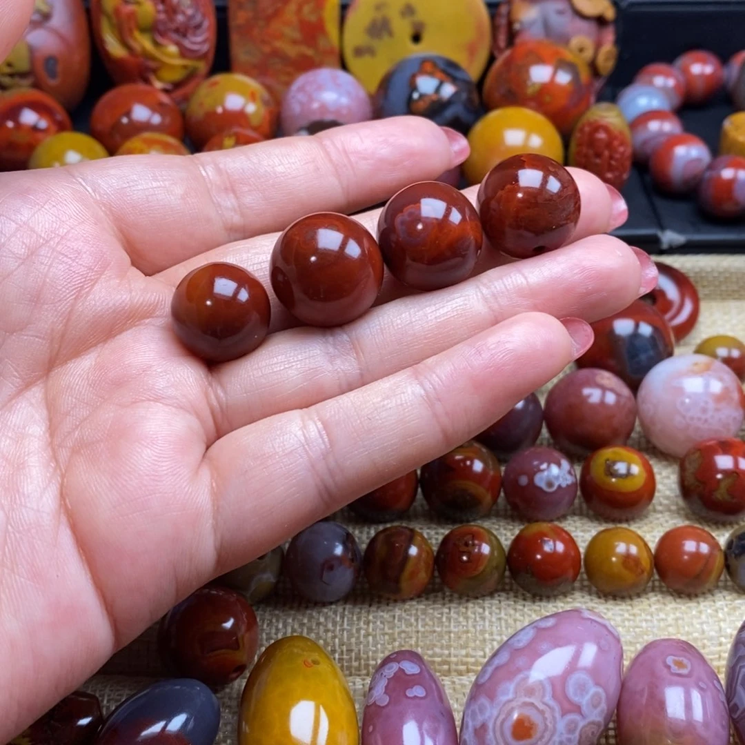 仁***者玛瑙/玉髓手串未镶嵌