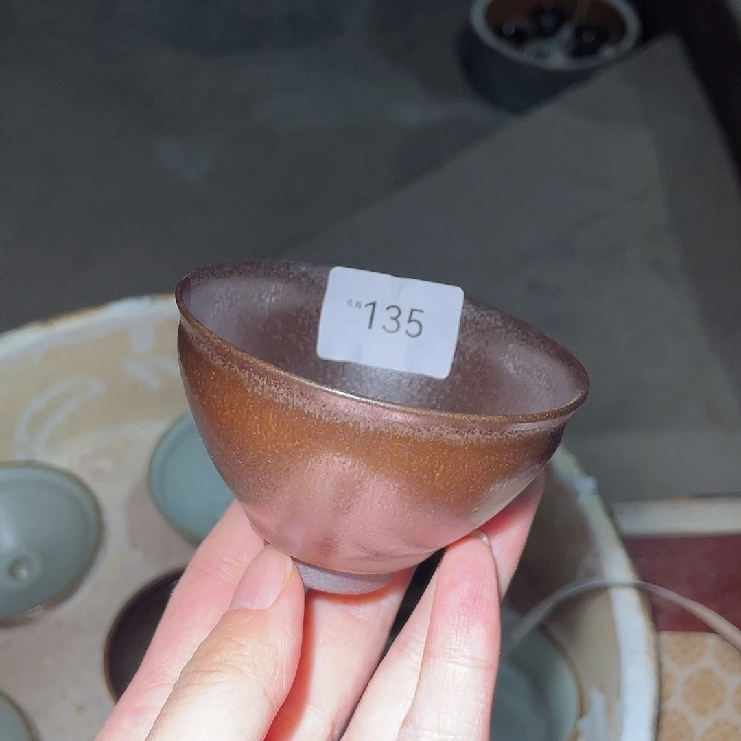 茶盏135 福临号建盏柴烧微瑕