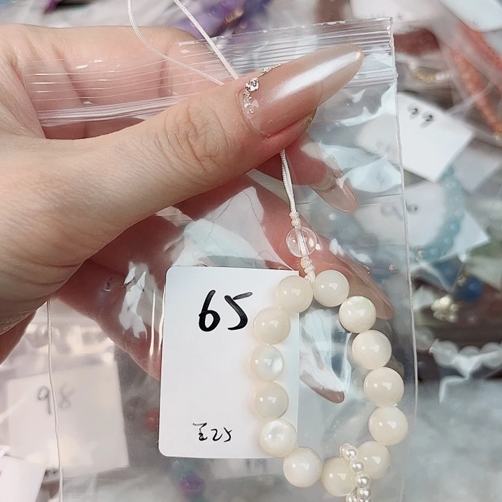 烟晶手链银S925镶嵌65号