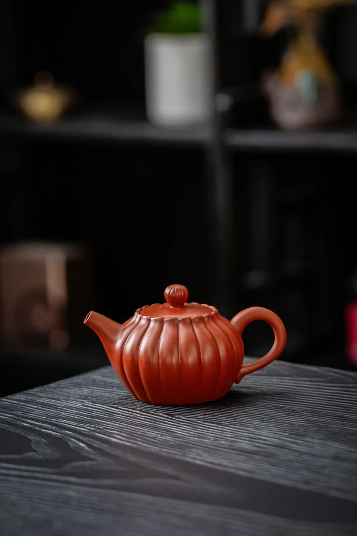 南瓜壶紫砂功夫茶具中式复古家用紫砂茶具轻奢高档容量120毫升