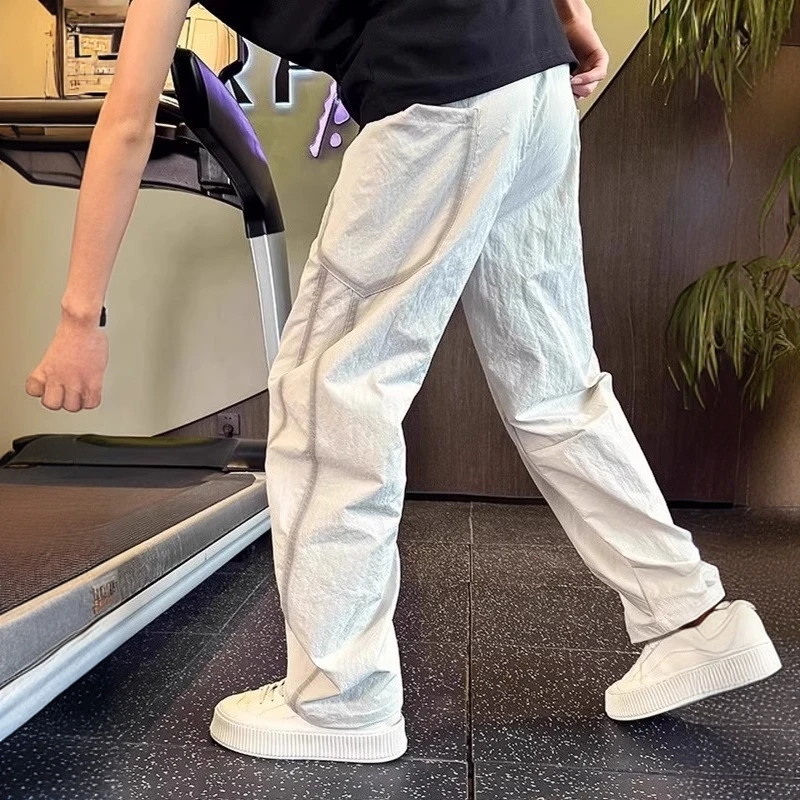 仓石一树男士男款弯刀裤扎染直筒阔腿裤气场强大裤子轻奢感男装