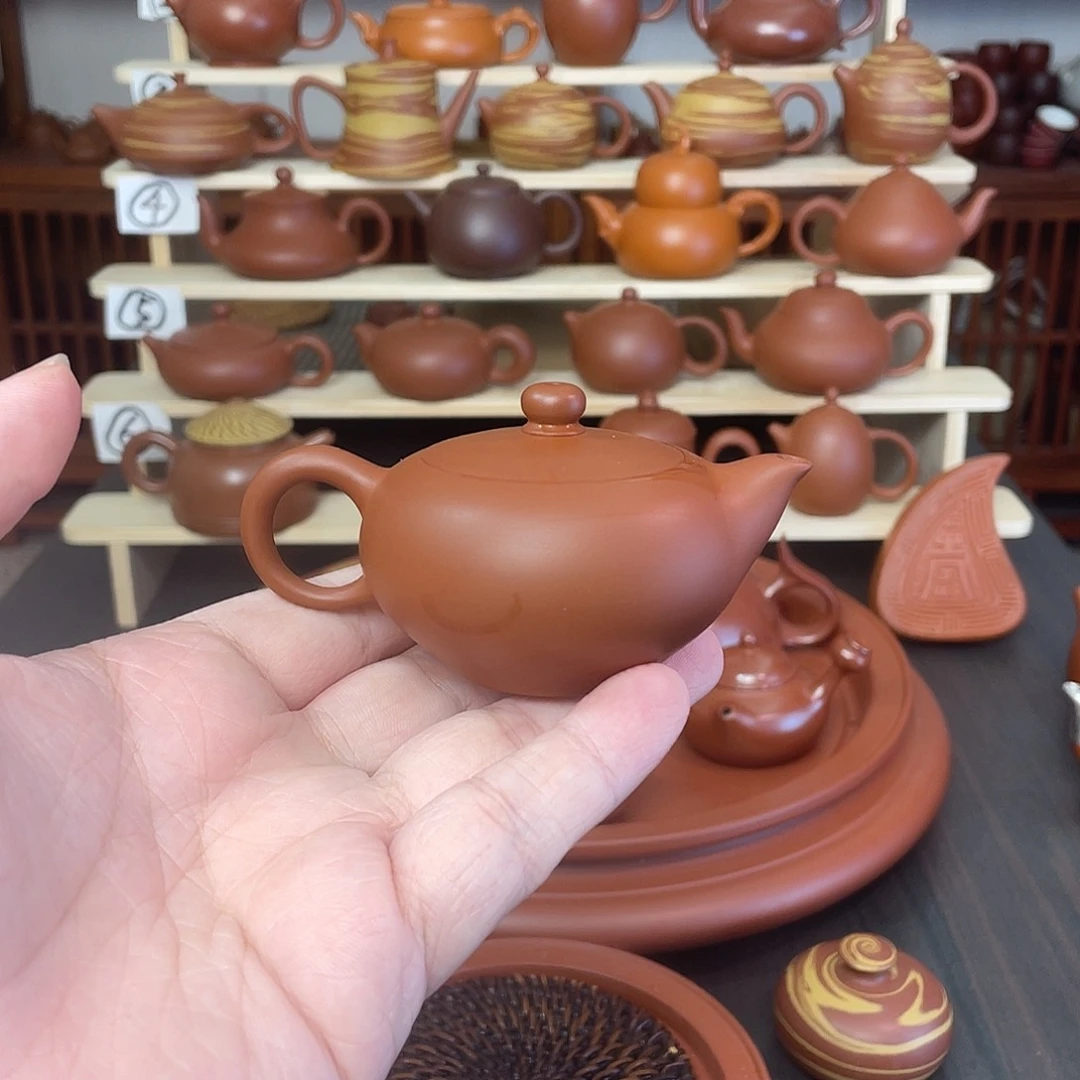 紫砂茶壶65cc朱泥凤雏