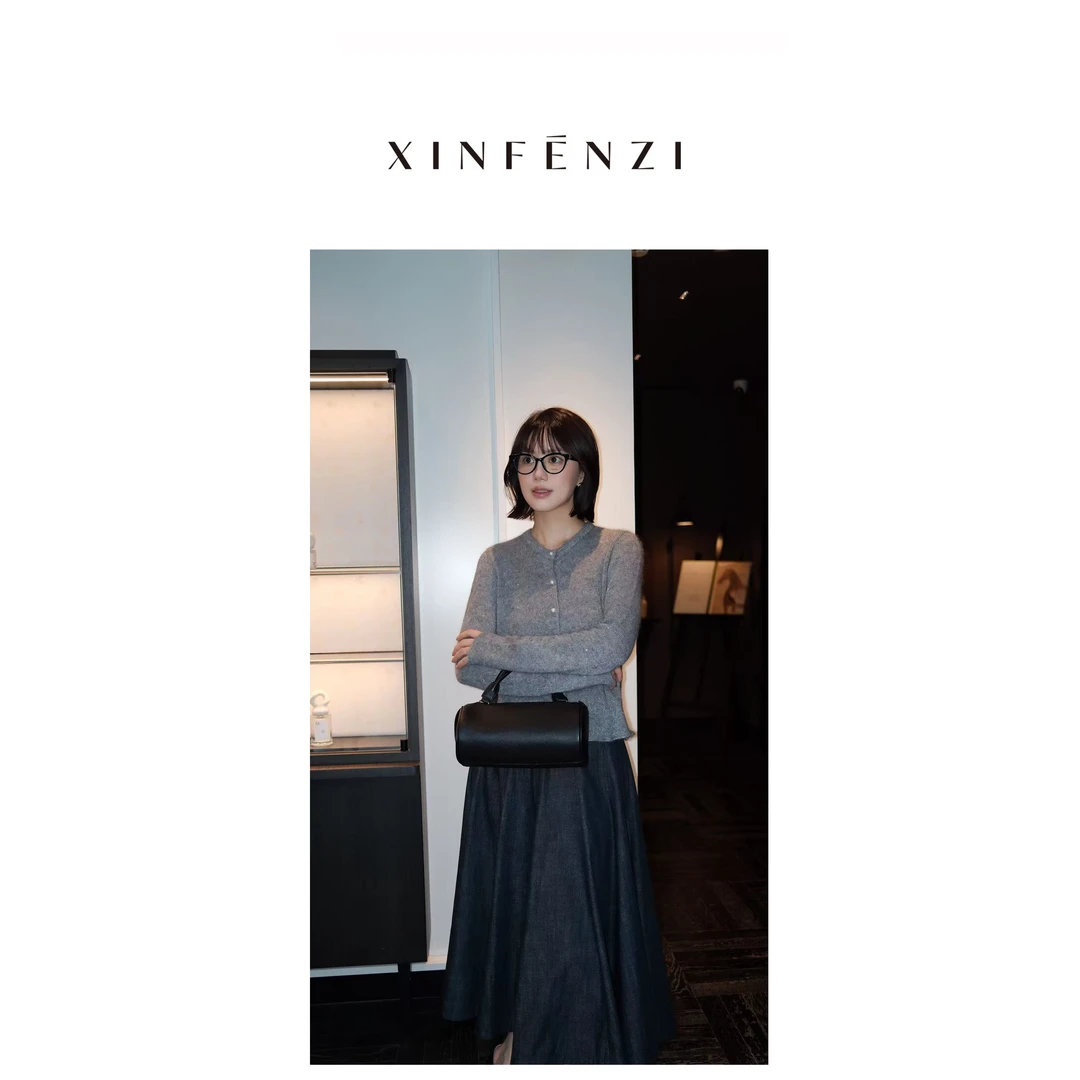 【星空顶】XINFENZI 山羊绒闪闪百搭款开衫毛衣 51263