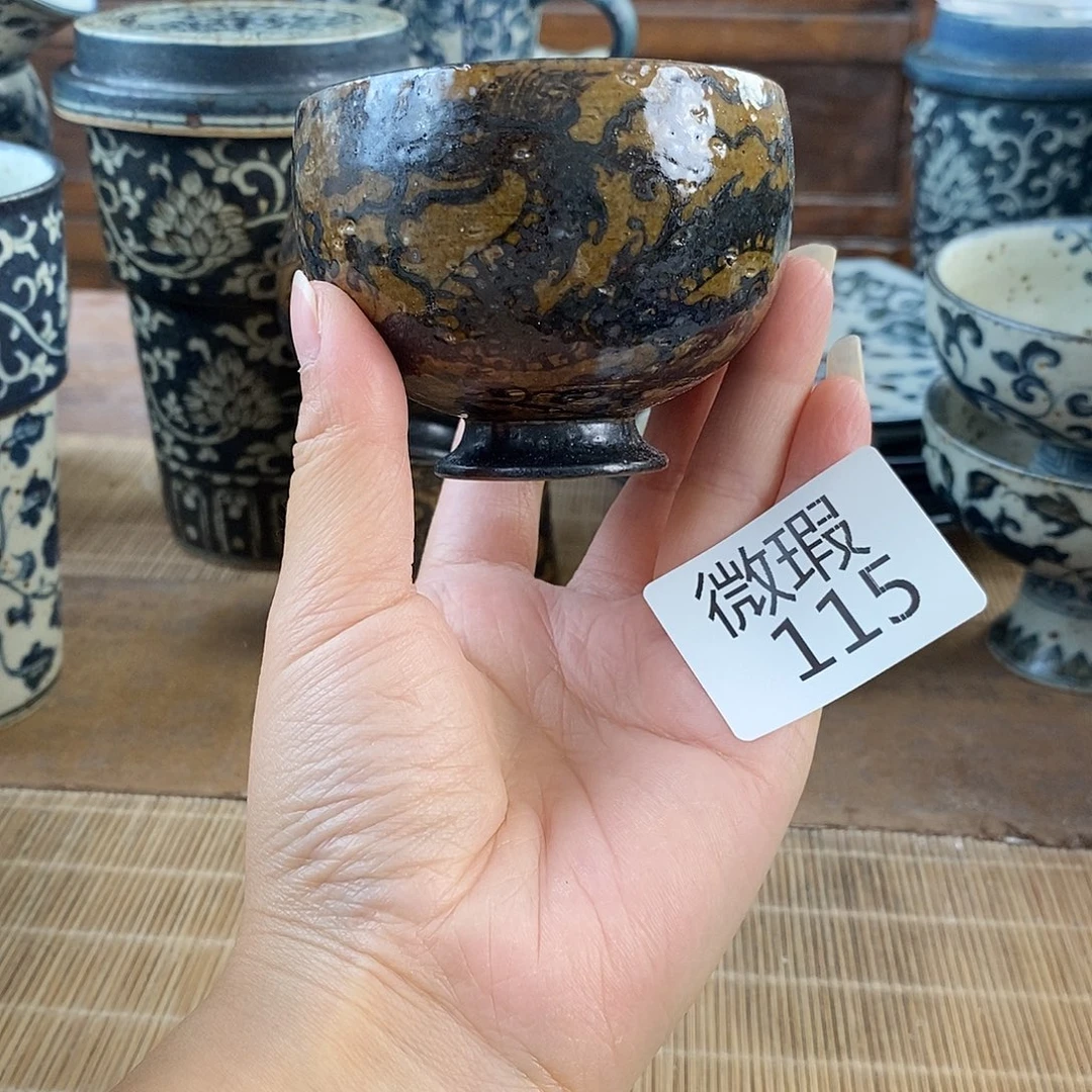 手工手绘青花高温陶瓷
