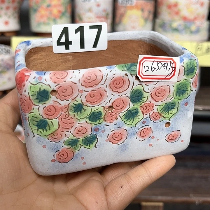 红陶手工制作多肉花盆