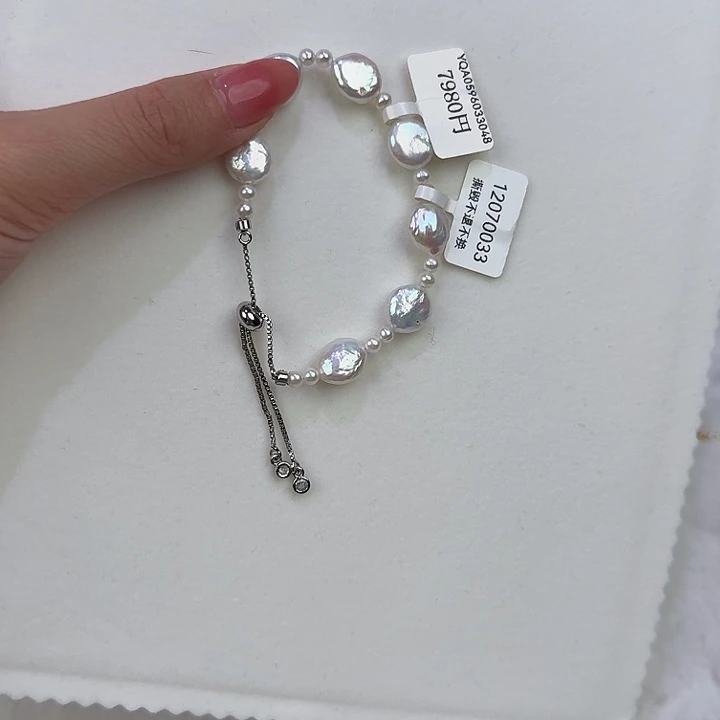 淡水珍珠123银S925镶嵌