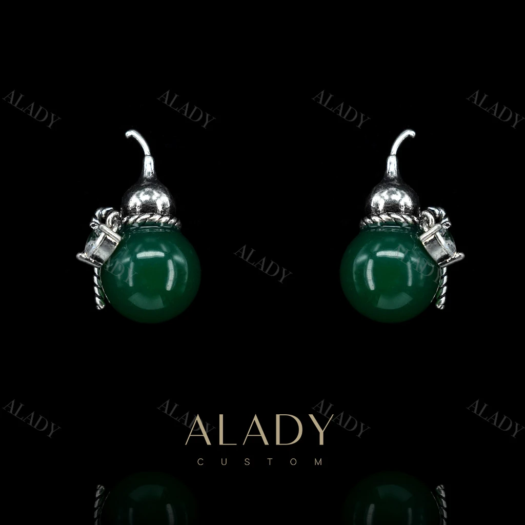 合金耳饰 【多子多福】轻奢高级气质优雅葫芦耳钉