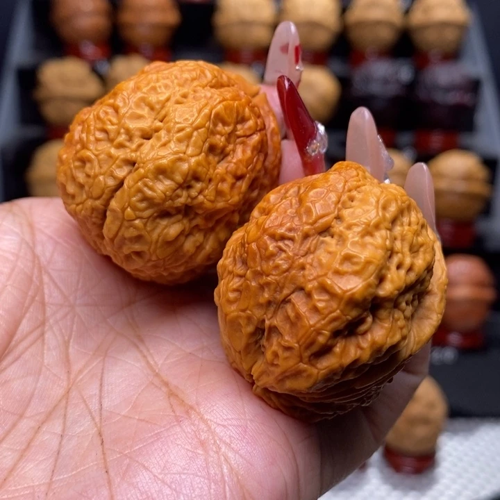 文玩核桃把件?*龙雀金蟾15号