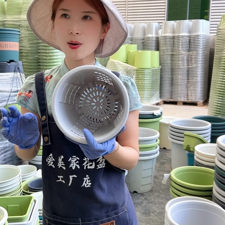 玫瑰盆200#灰白色5个无托