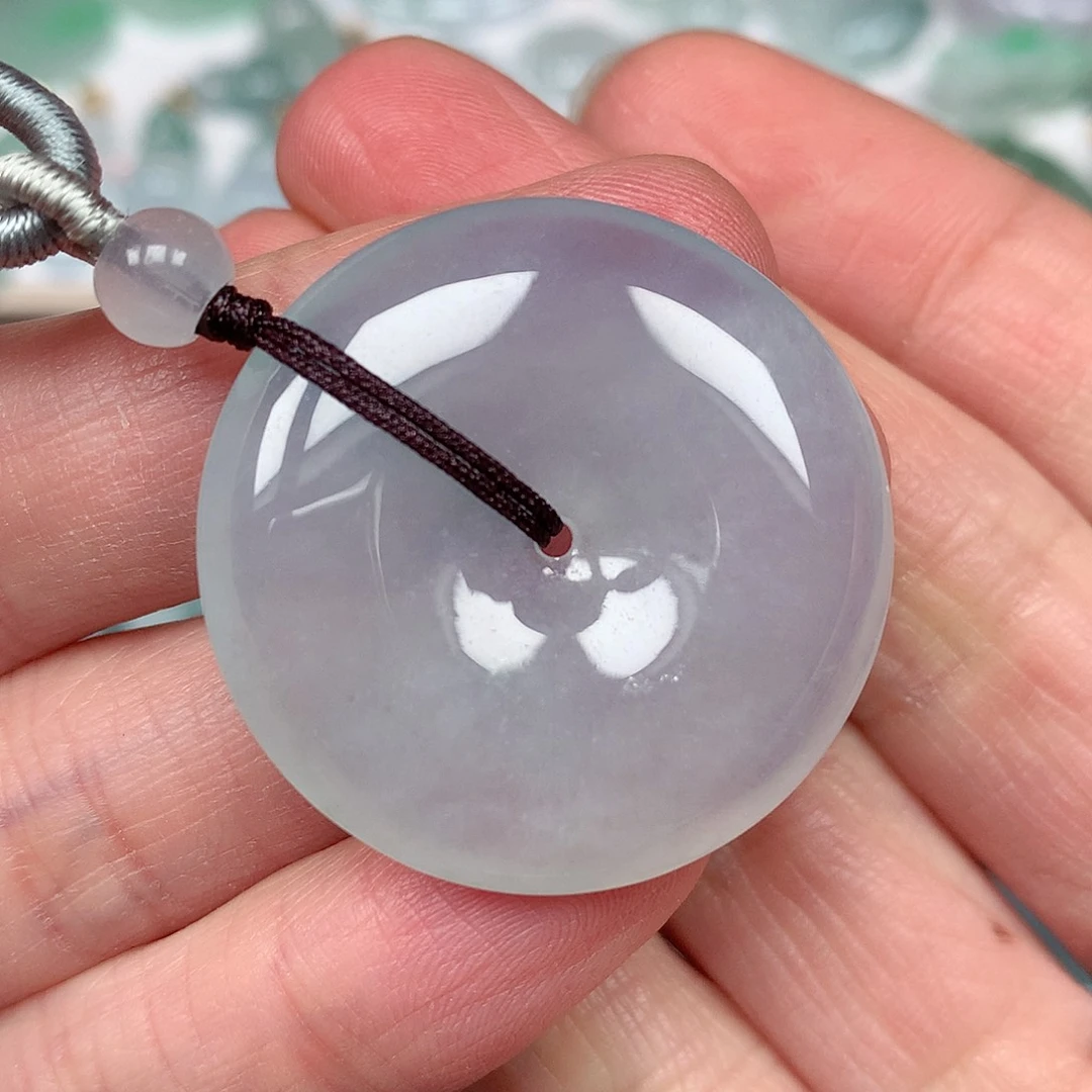 翡翠颈饰未镶嵌平安扣吊坠