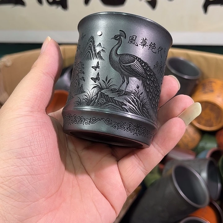 茶杯紫砂全手工紫砂主人杯
