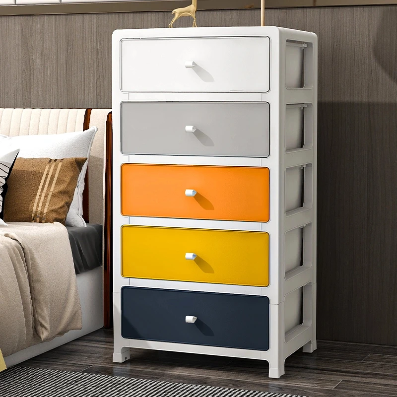 马卡龙35面宽客厅卧室床头柜抽屉式收纳边柜多层卧室玩具收纳箱
