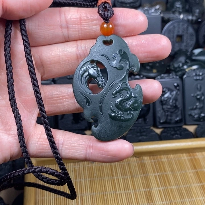 和田玉（青玉）未镶嵌颈饰